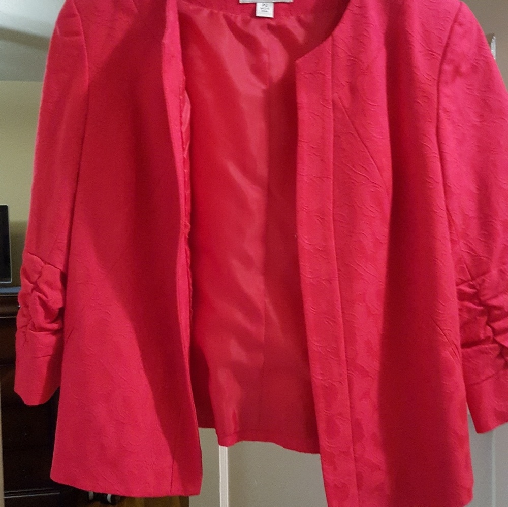 Bright pink Coldwater Creek jacket